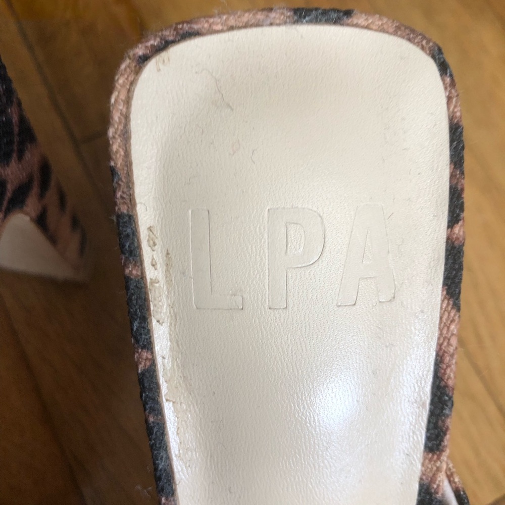 LPA Giana Leopard Heels Size 7 - Picture 8 of 11